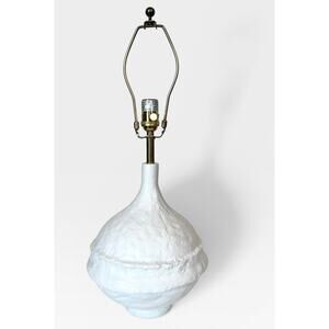 Regina Andrew Riviera Table Lamp White Modern Textured Sculpture 23.5”
